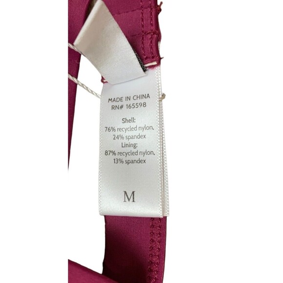 Andie Swim The Caicos Bikini Top Plum Purple Women’s Size Medium Adj Straps New! - Picture 9 of 10